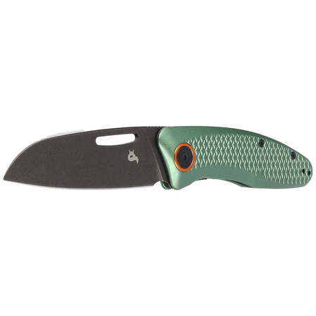 Nóż składany BlackFox Feresa OD GreenAluminium, Black Stone Washed D2 by Grigorii Matveev (BF-762 OD)