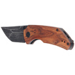 CIVIVI Knife Thug 2 Cuibourtia Wood, Black Damascus by Matt Christensen (C20028C-DS1)
