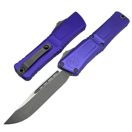 Nóż automatyczny OTF Microtech Combat Troodon Gen III S/E Purple Aluminium, Apocalyptic M390MK by Tony Marfione (1143-10APPU)