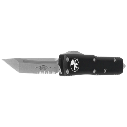 Nóż automatyczny OTF Microtech UTX-85 T/E Black Aluminium, Stonewashed P/S M390 (233-11)
