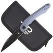 Bestech Wibra Blue Titanium, Black Stonewashed M390 by Kombou Knife (BT2001C)