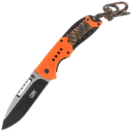 Nóż składany Herbertz CJH Orange Plastic/Paracord, Black 420 (10000356)