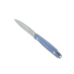 Kubey Dust Devil Knives Blue Micarta, Beadblasted 14C28N by K.C. Spiron (KU357D)