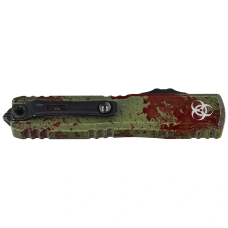 Nóż automatyczny OTF Microtech Ultratech Gen III ZBP D/E Signature Outbreak Aluminium, Outbreak M390MK by Tony Marfione (1122-1OBDS)