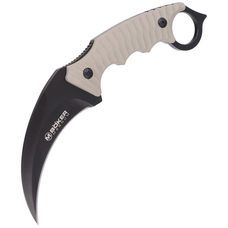 Nóż Böker Magnum Spike Karambit Desert Tan G10, Black Blade (02SC028)