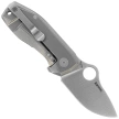 Spyderco SpyNano Flash Batch Knife Green Canvas Micarta/Titanium, Satin M398 (C268MTIP)
