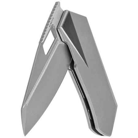 Remette Woodpecker Knife Gray Titanium, Hand Grinding Pearlescent M390 (RTWP-T)