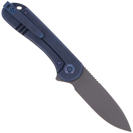 WE Knife Elementum Blue Titanium, Gray Stonewashed CPM-20CV (WE18062X-2)