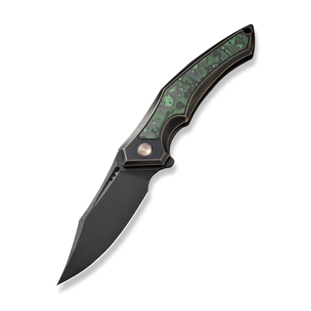 Nóż składany WE Knife Orpheus LE No 081/155 Bronze / Black Titanium / Jungle Wear Fat Carbon Fiber, Black Stonewashed CPM 20CV (WE23009-1)