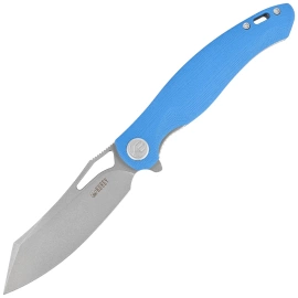Nóż składany Kubey Drake Blue G10, Bead Blasted AUS-10 by Maksim Tkachuk (KU239D)