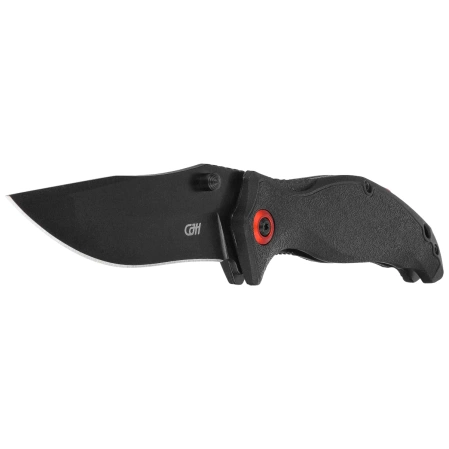 Nóż składany Herbertz CJH Black Fiberglass, Red HW, Black 420 (ART000402)