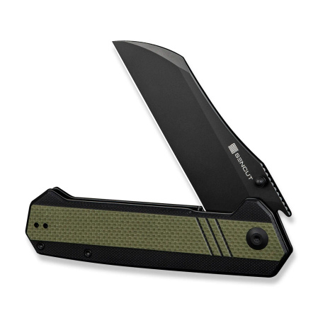 Nóż składany Sencut Draxor Green/Black G10, Black 9Cr18MoV (S24035-2)