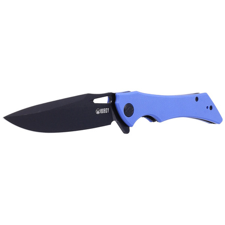 Kubey Raven KB245H Knife Blue G10, Dark Stonewashed AUS-10 by Jelly Jerry