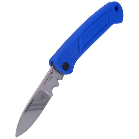 Nóż składany monterski dla elektryka MAC Coltellerie B05E Blue FRN, Satin W 1.4028 (MC B05E.B)