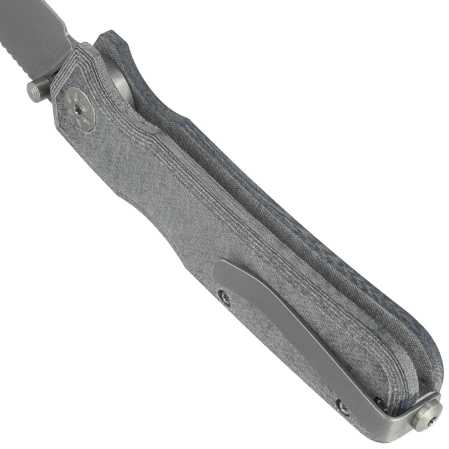 Nóż składany Maserin 630 Pulse Denim Jeans Micarta, Stonewashed MagnaCut by Igor Bortolussi (630/MCJ)