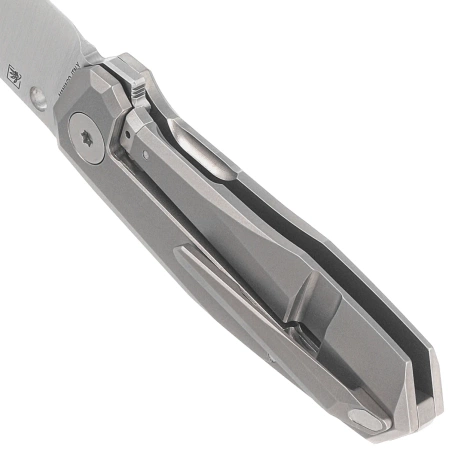 Spyderco Techno 3 Knife Gray Titanium, Satin CTS XHP by Marcin Slysz (C158TIP3)