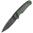 CIVIVI Altus Green G10, Black Damascus (C20076-DS1)