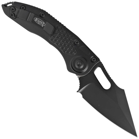 Microtech Stitch-A S/E Automatic Knife Black Aluminum, Tactical M390 by Borka Blades and Tony Marfione (169-1T)