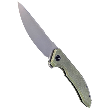 Nóż WE Knife Quixotic Green Titanium, Silver Bead Blasted CPM 20CV (WE21016-4)