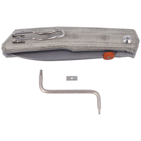 Nóż FOX The Sicilian Green Micarta, Stone Washed by Bob Terzuola (FX-525 MI)