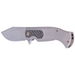 Nóż składany Fox Eastwood Tiger Sandblasted Titanium/CF, Coarse Stonewashed by Gudy Van Poppel (FX-524 TICF)