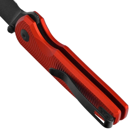 Civivi Mini Shakan Knife Red Aluminum, Black Stonewashed Nitro-V (C20052F-2)