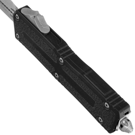 Microtech Scarab II Gen III D/E OTF Knife Black Aluminum, Stonewashed M390MK by Tony Marfione (1280-10)