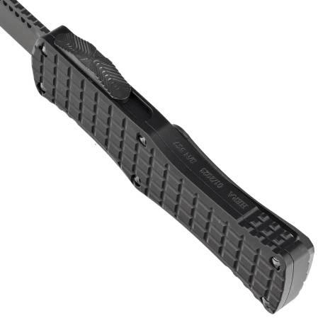 Microtech Hera S/E Frag Signature Black Aluminum Shadow, Black DLC by Tony Marfione