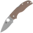 Spyderco Native 5 Sprint Run Knife Brown G10, Satin CPM 15V by Sal Glesser (C41GPBN15V5)