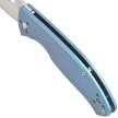 Nóż składany Spyderco Tenacious R.I.L. Blue Titanium, Satin 8Cr13MoV by Eric Glesser (C122TIBLP)