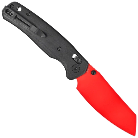 Nóż składany Bestechman Cicada's Wing Black G10, Red 10Cr15MoV (BMK06F)