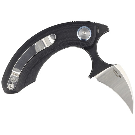 Nóż składany Bestech Strelit Black G10, Satin/Black Stonewashed 14C28N by Ostap Hel (BG52A-2)