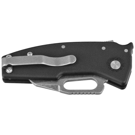 Demko Nano-Shark SF Knife Black GRN, Stonewashed AUS10A by Andrew Demko (NANO-10A-Black GRN-SF)