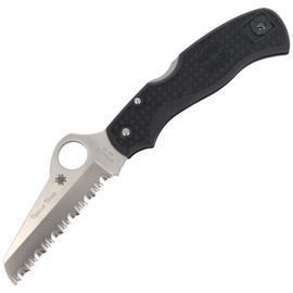 Spyderco Rescue 79mm FRN Black Rescue Knife (C45SBK)