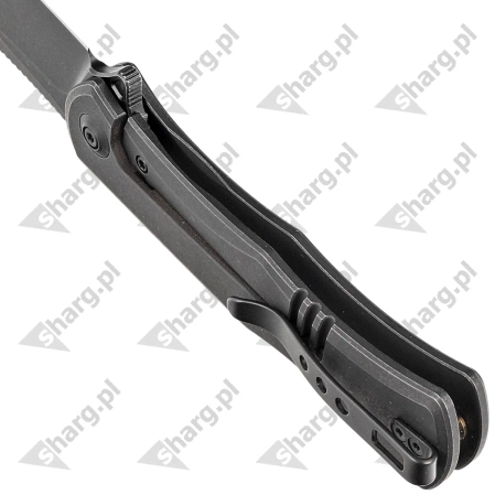 Nóż WE Knife Primoris Black Titanium, Black Stonewashed (20047A-3)