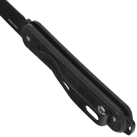 Fox Vulpis 130 LE No 053/250 Pocket Knife Grenade Pattern Black Copper, Black Stonewashed M390 (FX-VPGP130 COB)