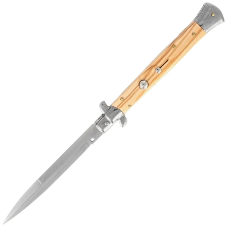 Nóż sprężynowy Frank Beltrame Stiletto Bayonet 28cm Olive Wood, Polished 420 MA5M (FB 28/94B)