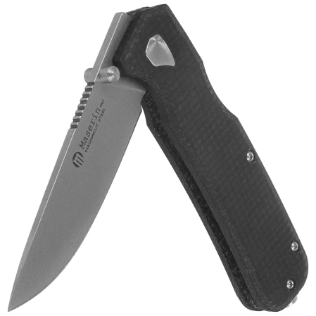 Nóż składany Maserin 630 Pulse Black Micarta, Stonewashed MagnaCut by Igor Bortolussi (630/MCN)