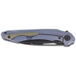 Bestech Wibra Blue Titanium, Black Stonewashed M390 by Kombou Knife (BT2001C)