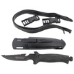 FOX Tekno Military 2 Black / Black Blade diving knife (641)