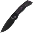 Remette RT-Steed Knife Black Titanium/Black-Pink Carbon Fiber, Black DLC M390 (RTWS-BY)