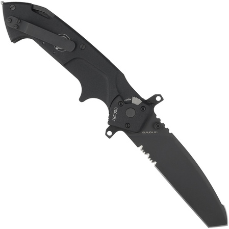 Nóż składany Extrema Ratio Glauca B1 Black Aluminium, Black MIL-C N690 (04.1000.0139/BLK)