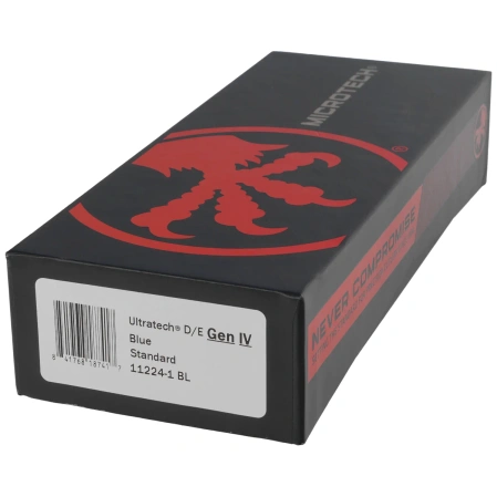 Microtech Ultratech Gen IV D/E OTF Knife Tactical Blue Aluminum, Black M390MK by Tony Marfione (11224-1BL)