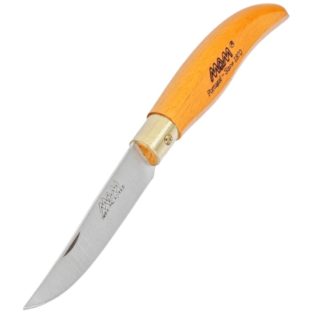 Nóż składany MAM Iberica S, Orange Beech Wood, Brass HD (2010-OR)