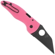 Nóż składany Spyderco MicroJimbo Sprint Run Pink G10, Black DLC CPM S30V by Michael Janich (C264GPNBKP)
