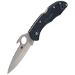 Spyderco Delica 4 FRN Grey Emerson Opener PlainEdge Knife (C11PGYW)