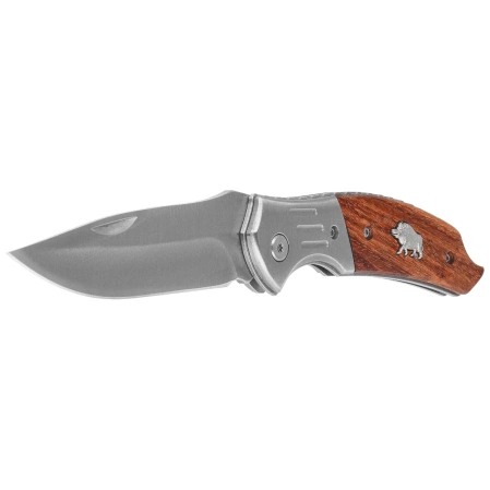 Nóż składany Martinez Albainox Wild Boar Zebra Wood, Satin 3Cr13Mov (25160)
