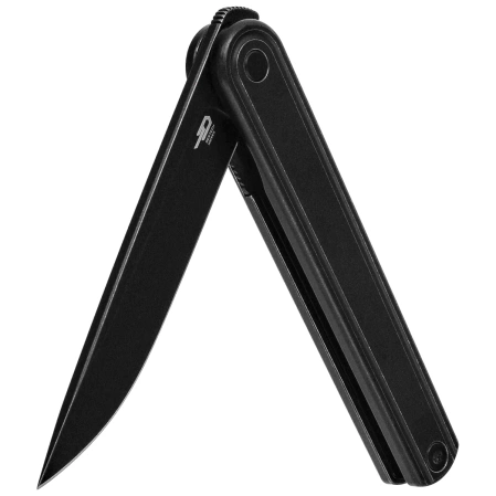 Bestech Ink Knife Black Titanium, Black PVD / Stonewashed MagnaCut by Denis Simonutti (BT2502D)