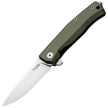 LionSteel Myto Knife Green Aluminum, StoneWashed M390 by Molletta (MT01A GS)