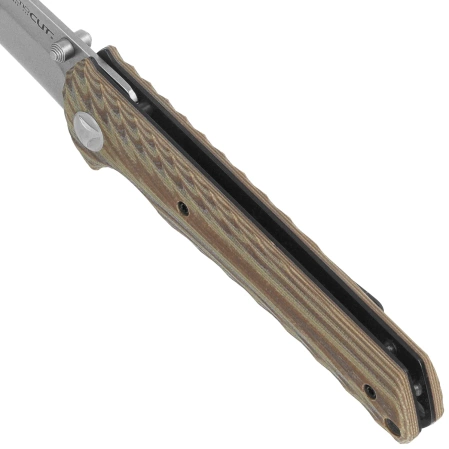 Tecnocut TCN6530K2-SSW Knife - Brown G10, Stonewashed 440